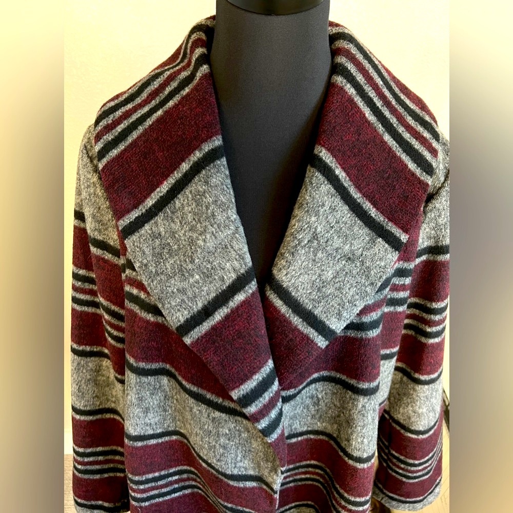 NWOT Treasure & Bond Stripe Open Coat Size XXL